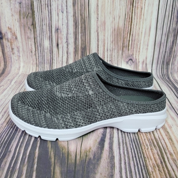 Gray Marled Textured Mesh Mule Sneakers Pattrily - Picture 1 of 12